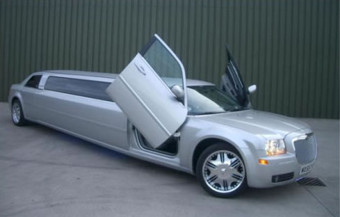 Silver Chrysler Baby Bentley limo hire london