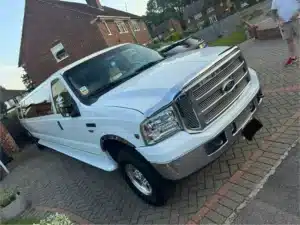White Ford Excursion Limo Hire London