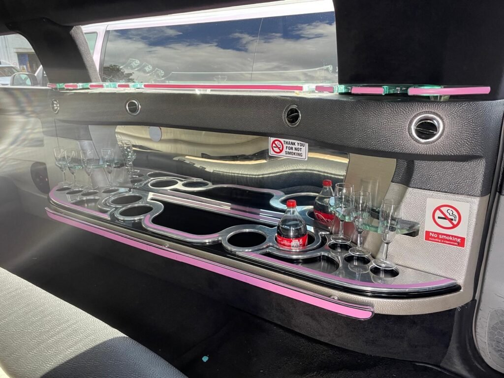 interior of hummer limo