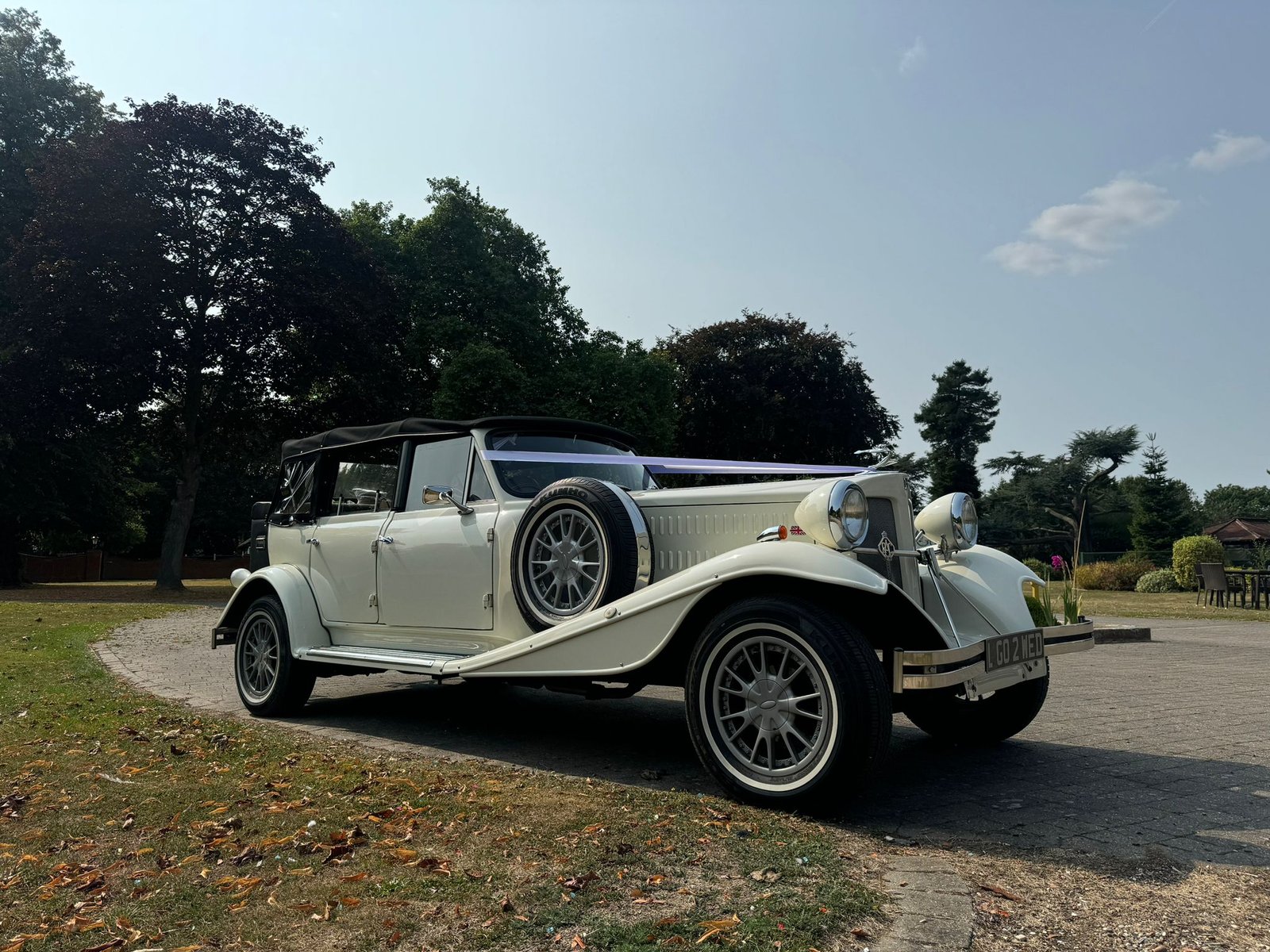 vintage beauford wedding car