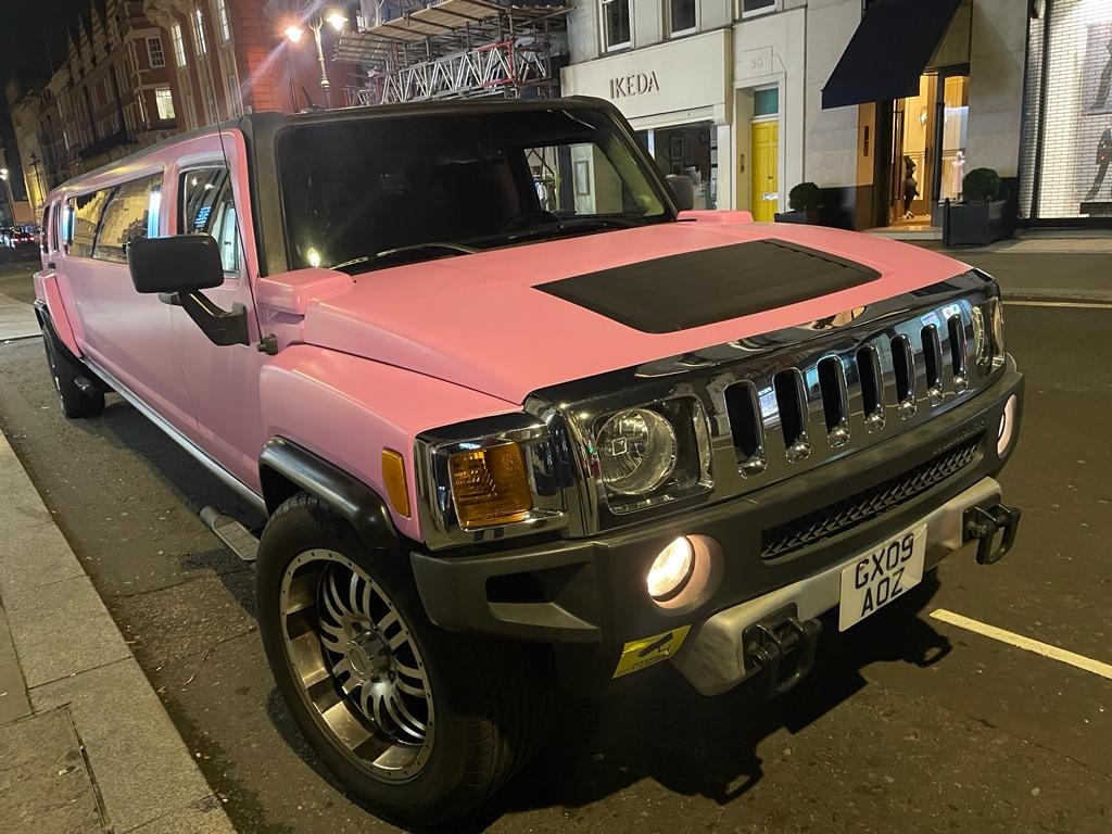 hummer limo on night out in London