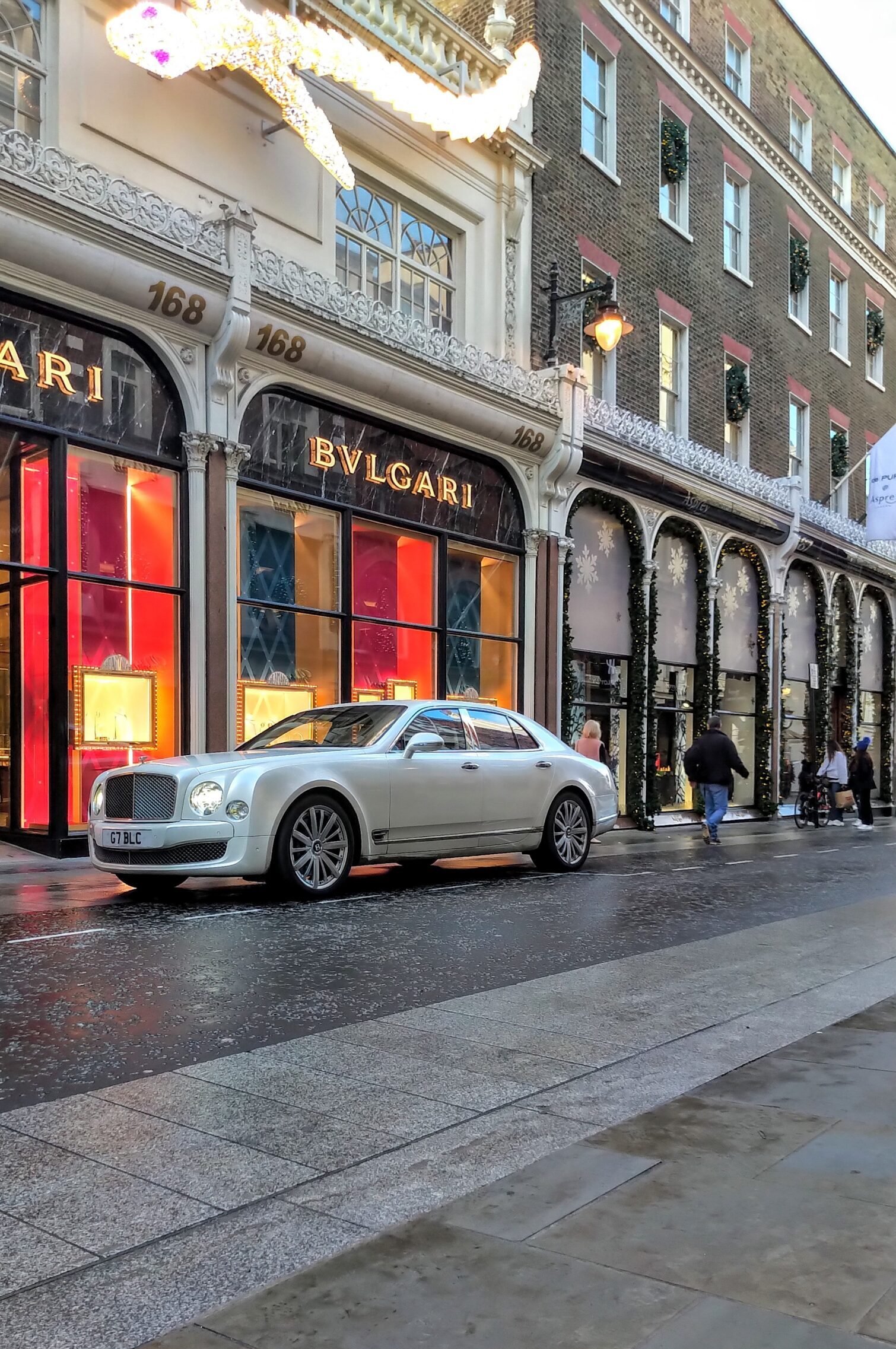 bentley mulsanne at london location
