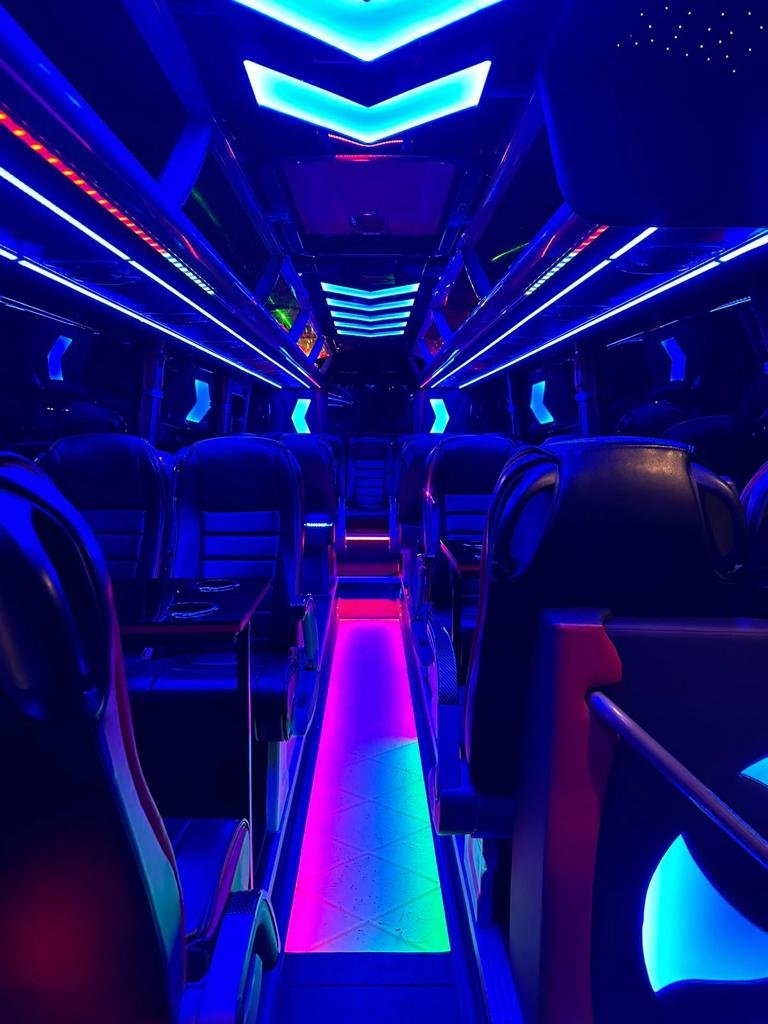 mercedes sprinter party bus interior