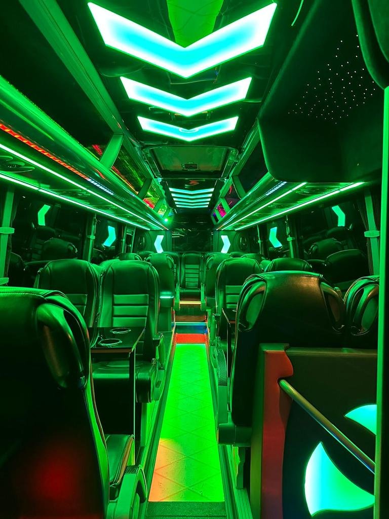 mercedes sprinter party bus luxury interior
