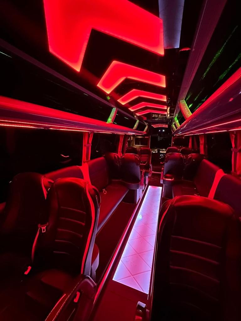 mercedes sprinter party bus interior