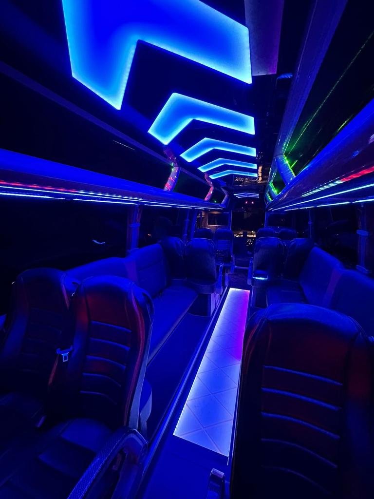 mercedes sprinter party bus interior