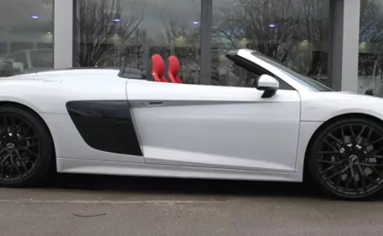 audi r8 convertible hire london
