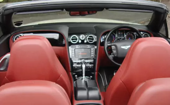 bentley continental interior