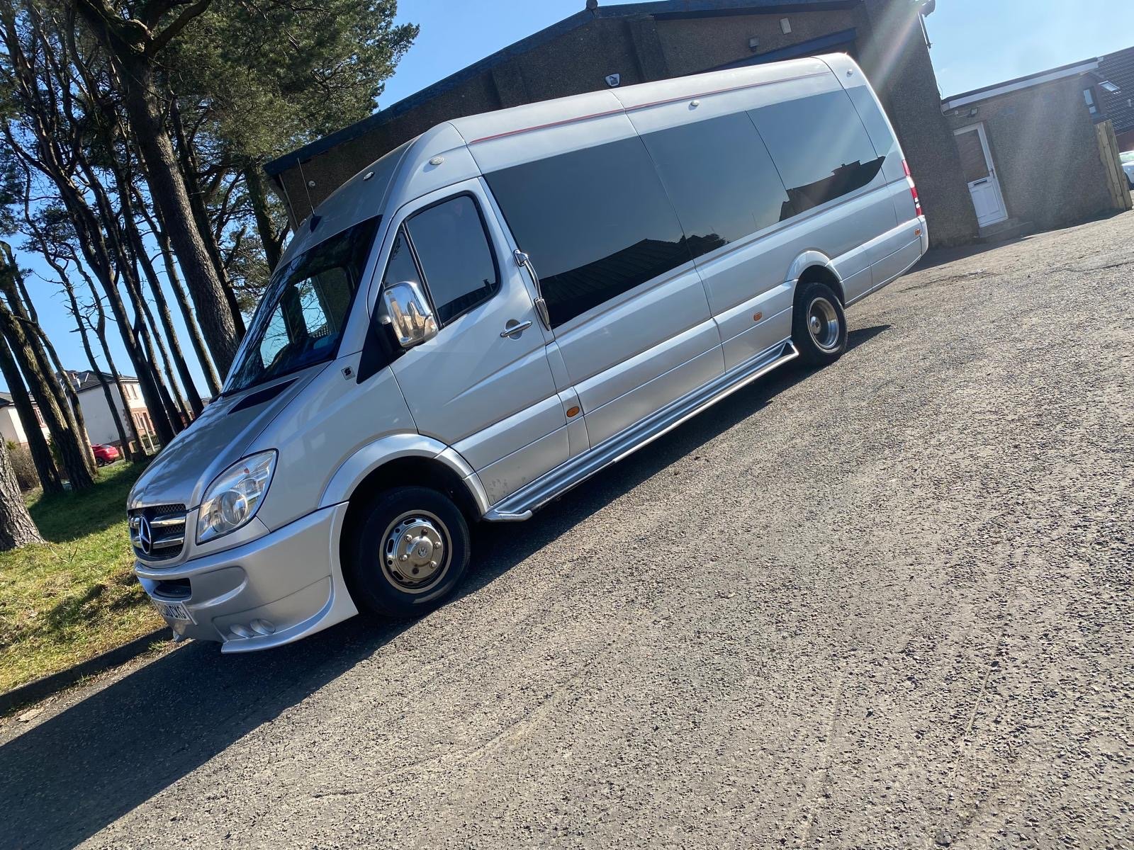 mercedes sprinter party bus hire london