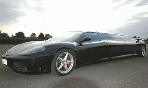 stretched ferrari limousine