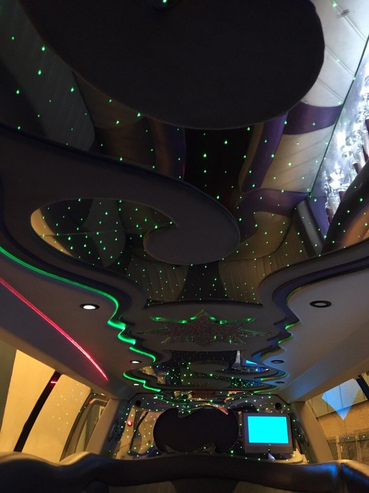 inside the luxury stretch ford excursion limo