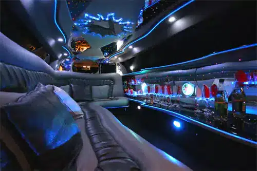 stretch jeep limo interior