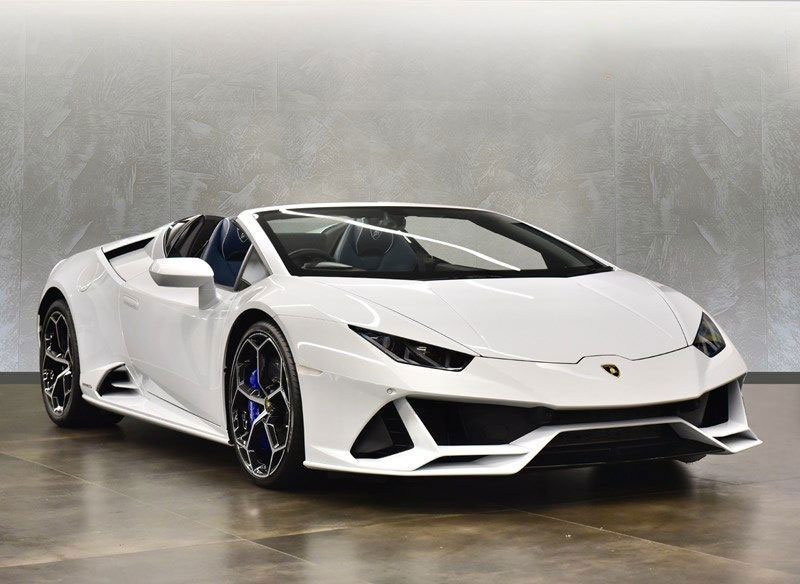 white lamborghini huracon hire london