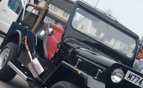 mahindra lwb indian jeep hire london