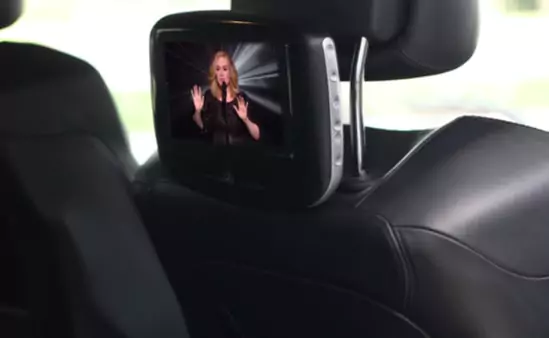 mercedes g wagon interior with tv