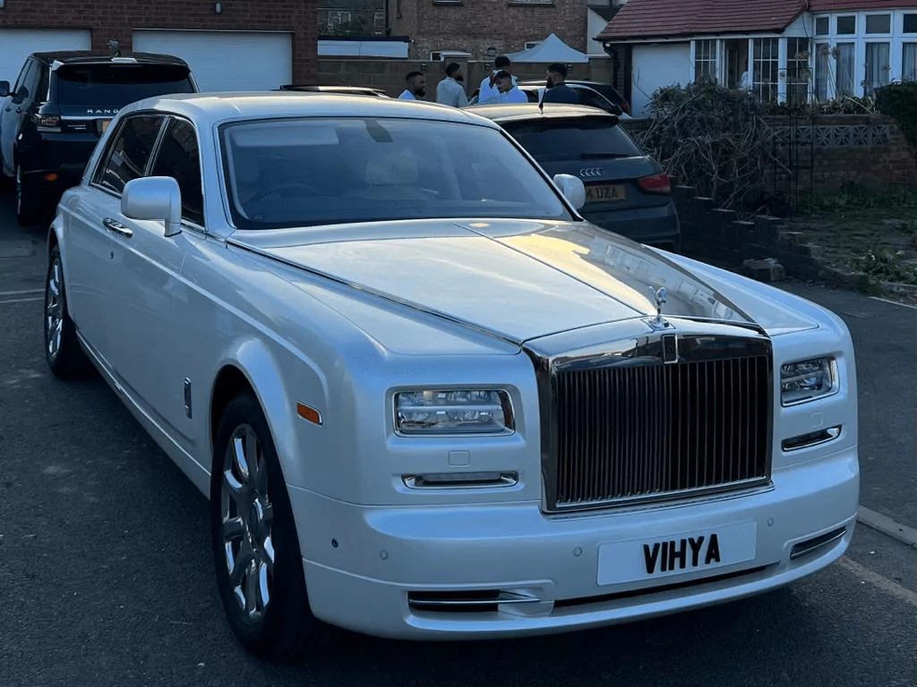 rolls royce phantom wedding car hire london