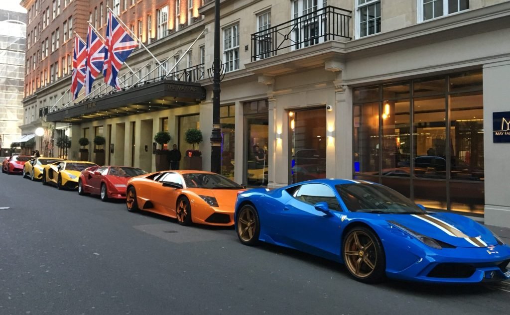 chauffeur driven sports cars