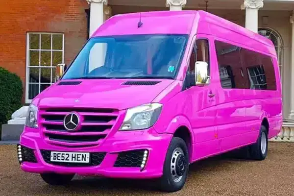 pink party bus hire london